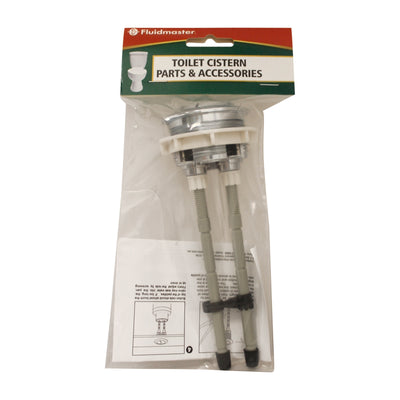 Fluidmaster Dual Flush Button 48mm Chrome Plastic Adjustable Paddles