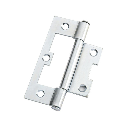 Lane Zinc Plated Fixed Pin Easy Fit Hinge 2 Pack - 75 x 47 x 1.6mm