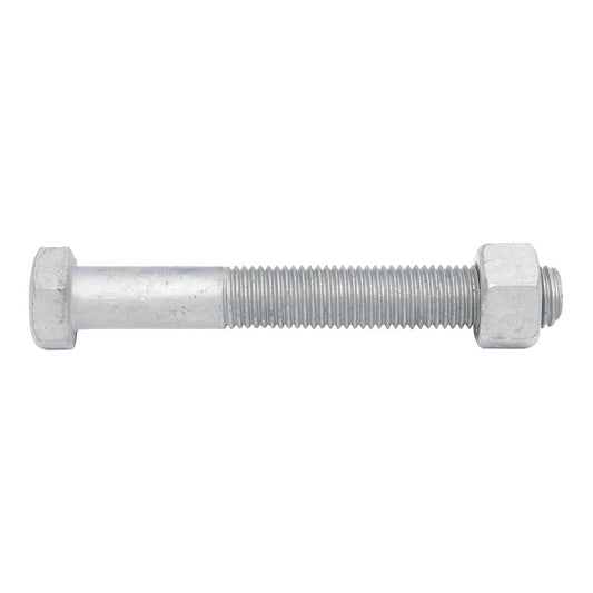 Zenith M16 Hot Dipped Galvanised Hex Head Bolt and Nut 120mm Steel - Auzzistore