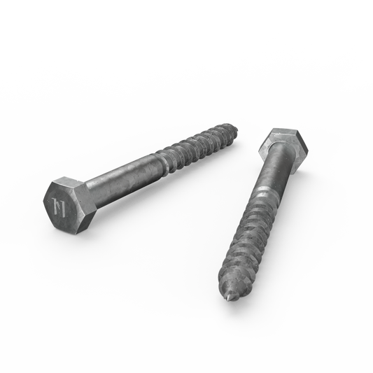 Zenith M10 x 100mm Hot Dip Galvanised Hex Head Coach Screws - Heavy-Duty Fastening - Auzzistore