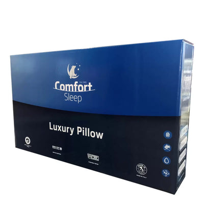 Comfort Sleep Silver Infused Memory Foam Pillow Soft Antibacterial