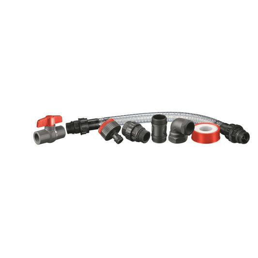 Ozito Tank to Pump Installation Kit - 9 Piece - Plastic - Durable - Auzzistore