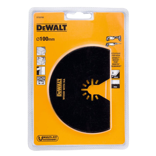 Dewalt Multi Tool Oscillation Semicircle Blade dt20708 Qz - 102mm - HSS Teeth - Tool-Free Change – view 2 - Auzzistore