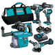 Makita Brushless 4 Piece Combo Kit DLX4148TX1 - 18V - Includes 2 Batteries - Fast Charger - Tote Bag