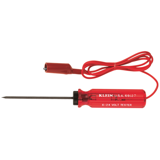 Klein Tools 6-24V AC DC Voltage Tester - 89mm Nylon Handle - Easy Check - Auzzistore