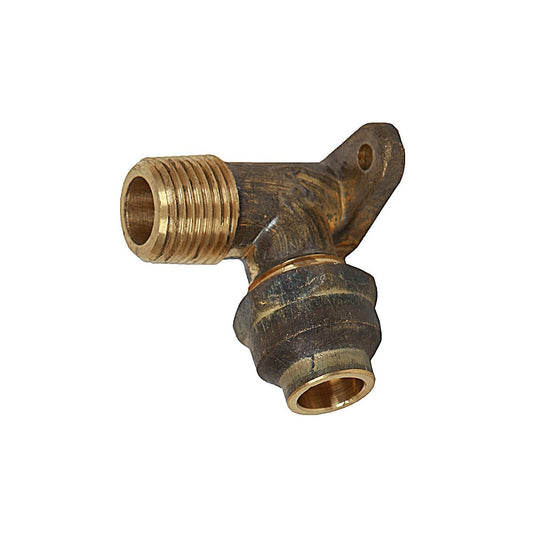 Brasshards Brass Flared Male Lugged Compression Elbow 15fl x 15mi x 75mm - Lead Free - WaterMark Approved - Auzzistore