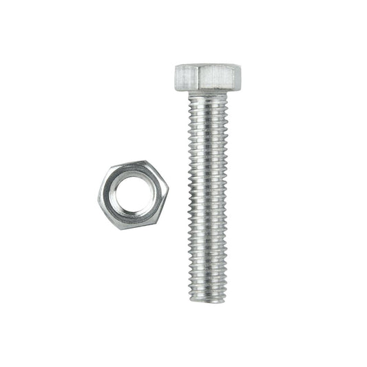 Pinnacle Hex Bolt and Nut - 5 x 25mm - Stainless Steel - 10 Pack - Auzzistore
