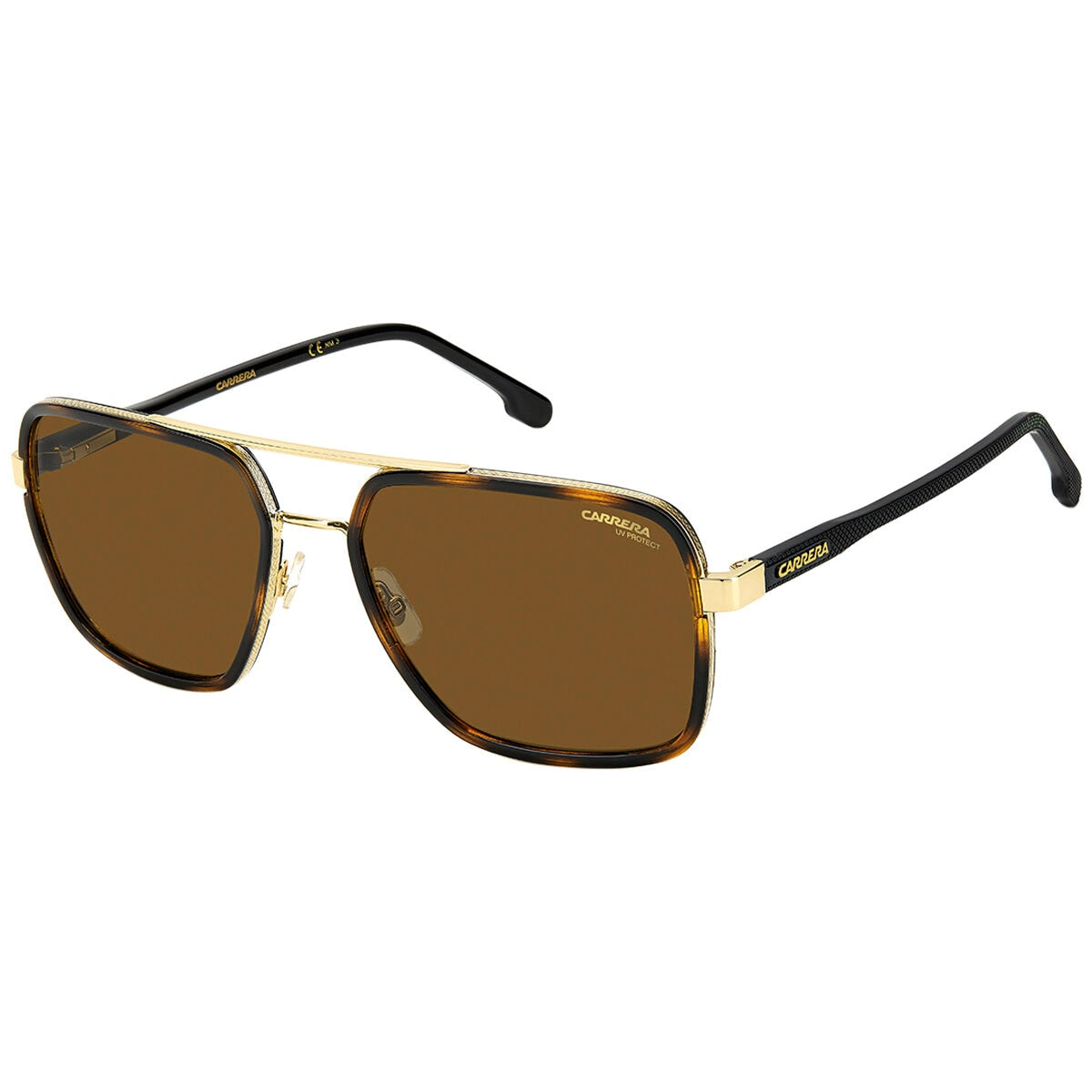 Carrera 256/S/Gold Men’s Sunglasses Brown