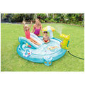 Intex Gator Inflatable Playcentre with Water Sprayer, Slide and Mushroom Shade for Kids