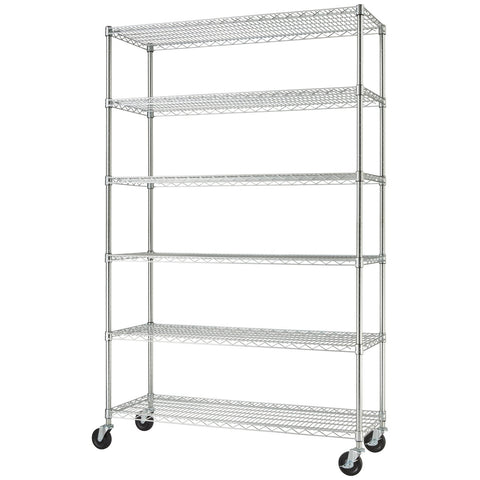 Trinity 6 Tier Steel Wire Shelf - Auzzistore