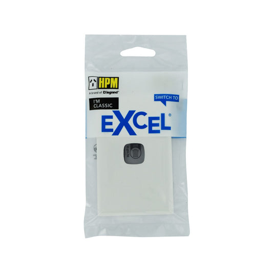 HPM Excel Cover Plate - 73mm x 117mm - Plastic - Matt White – view 2