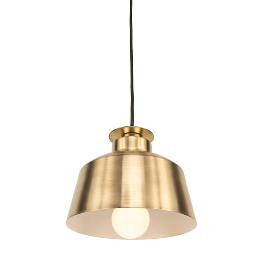 Brilliant Pendant Light - 20cm - Satin Brass - Plug-in