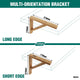 Carinya Stayed Bracket - 210 x 170mm - Varnished Bamboo - Wall Mount