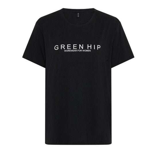 Green Hip Short Sleeve T Shirt - Black - Large - 100% Organic Cotton - Soft - Auzzistore