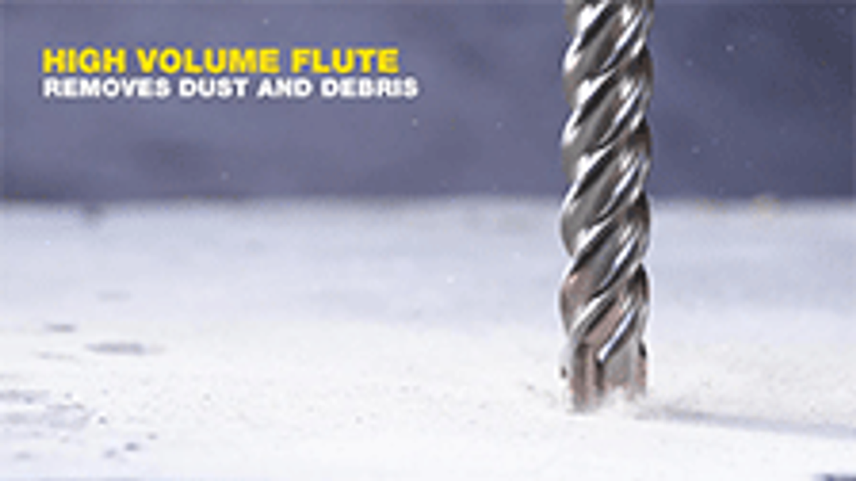 Kango 12mm K4 SDS Plus Drill Bit 12x210mm Solid Carbide Fast Drilling