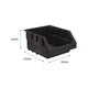 Handy Storage Plastic Storage Tote Size 10 Grey Durable Stackable