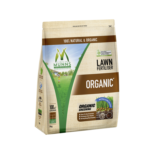Munns Professional Lawn Fertiliser - 5kg - Organic - All Lawns - Auzzistore