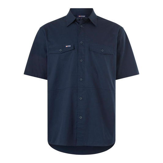 Citeco Size XL Navy Short Sleeve Shirt - UPF 50+ Sun Protection - Breathable Cotton