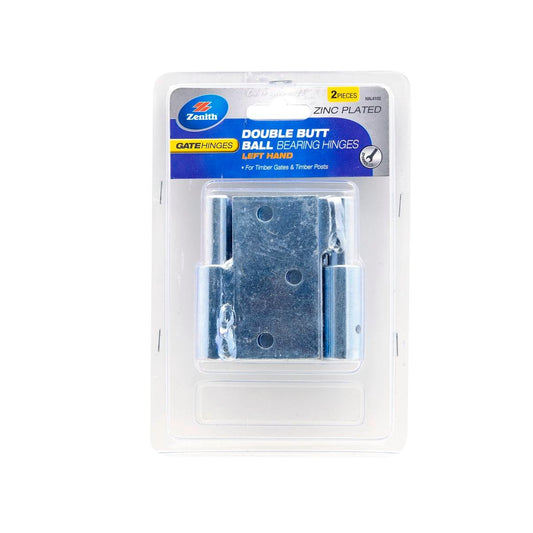 Zenith Double Butt Ball Bearing Hinges Lh 2 Pack Zinc Plated Steel