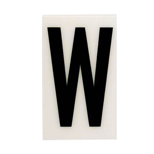 Sandleford 60mm White Self Adhesive House Letter W - Durable Polycarbonate - Auzzistore