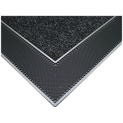 Modern Homes Rain Design Floor Mat 60 x 90cm Grey - Water-Absorbent, Non-Slip, Easy-to-Clean