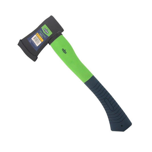 Saxon 450g Hatchet Fiberglass Handle - 130mm x 370mm - Green - Auzzistore