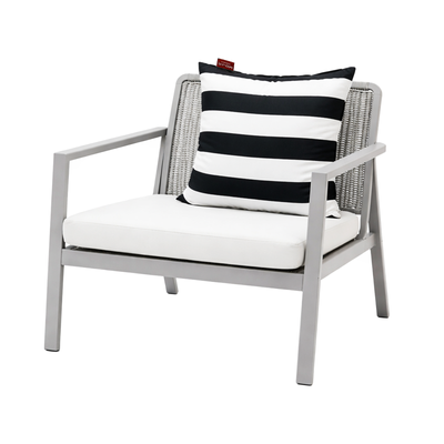 Mojo 45cm Striped Cushion Cover - Black - Contemporary Design