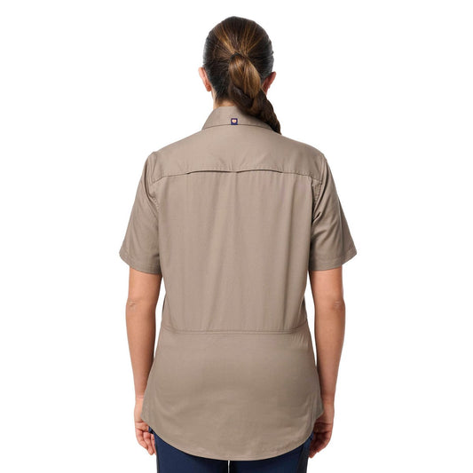 Citeco Womens Short Sleeve Shirt Size 18 - Khaki - UPF 50+ Protection – view 2