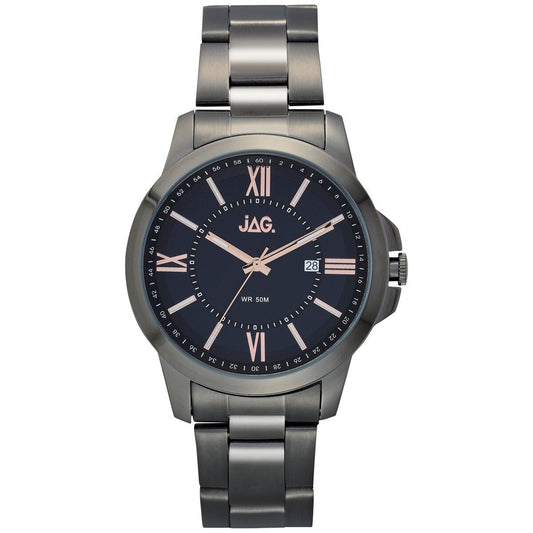 JAG Xavier Men's Stainless Steel Watch Grey Dial Water Resistant J2157A