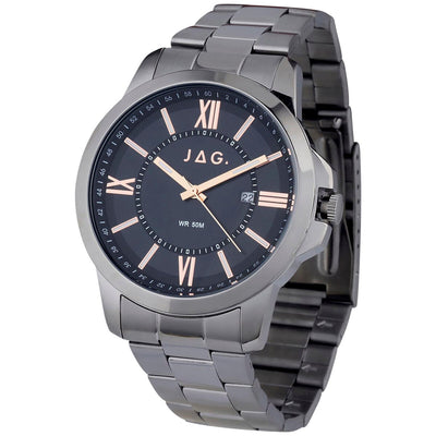 JAG Xavier Men's Stainless Steel Watch Grey Dial Water Resistant J2157A