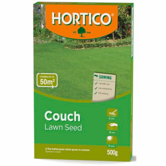 Hortico Couch Lawn Seed 500g Low Water Use Self-Repairing Grass - Auzzistore