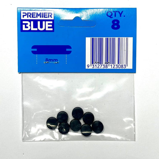 Premier Blue 8mm Rubber Blanking Grommet - Nitrile - Black - Durable - 1 Pack – view 2 - Auzzistore