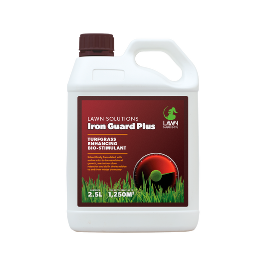 Lawn Solutions Australia Iron Guard Plus - 2.5L Turfgrass Bio-Stimulant - Dark Green - Auzzistore