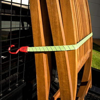 Grunt Reflecta Flat Bungee Strap - 100cm - Rubber - Reflective