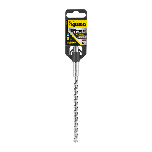 Kango 8mm K4 SDS Plus Drill Bit - 165mm - Solid Carbide - Fast Drilling - Auzzistore