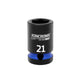 Kincrome 21mm Impact Socket Cr-Mo Steel Shallow Design Durable
