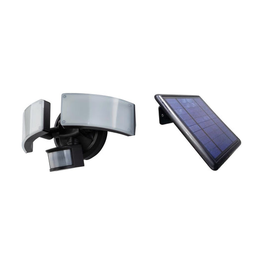 Solar Magic 1500lm 2 Head Solar Security Light - Black - Auzzistore