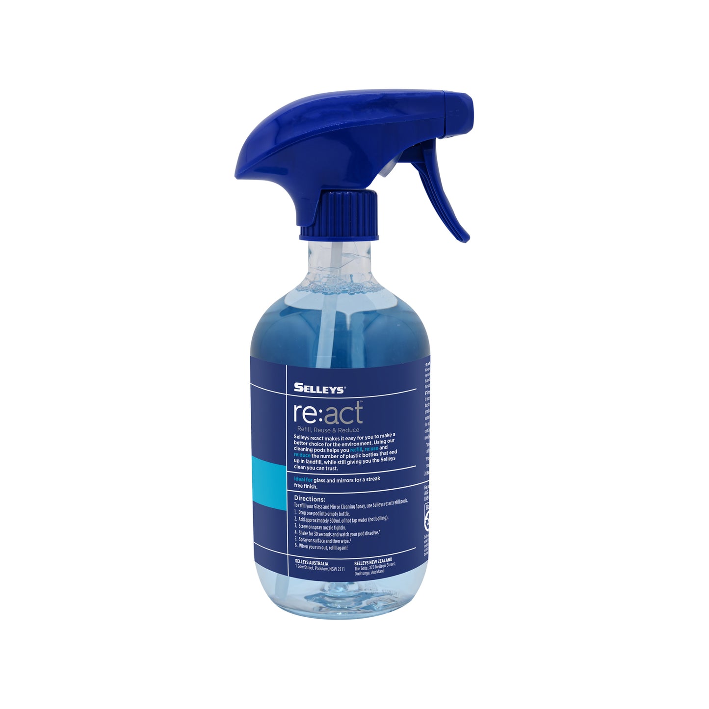 Selleys 500ml re:act Glass & Mirror Spray Cleaner