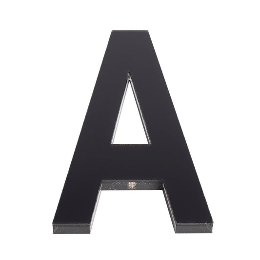 Sandleford 120mm Black Ultra Acrylic House Letter A - Durable Weather Resistant Design