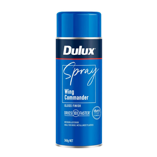 Dulux Spray Paint 340g Gloss Wing Commander - Fast-Drying - Self-Priming - Auzzistore