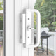 Rolltrak White Sliding Patio Door Keyed Lock Set - 200mm Alloy - Secure