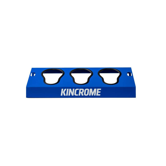 Kincrome Bluesteel Power Tool Holder 3 Slot - Heavy-Duty Steel - 137mm x 120mm x 416mm - Industrial Blue - Auzzistore