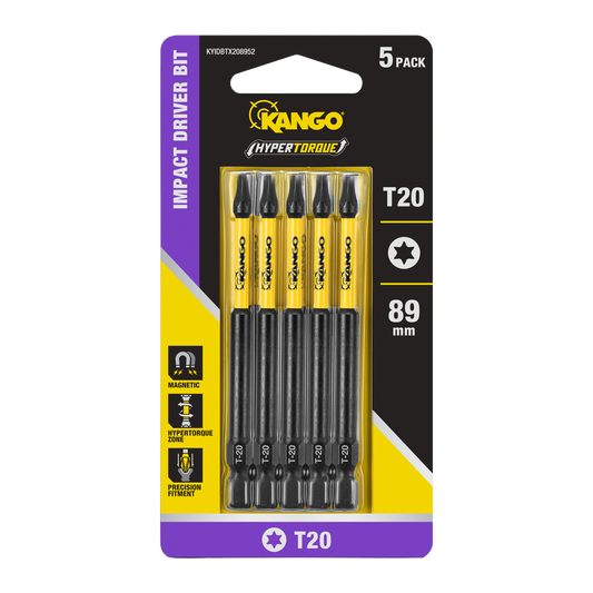 Kango TX20 Impact Driver Bit 5 Pack - 89mm - High Torque - Durable - Auzzistore