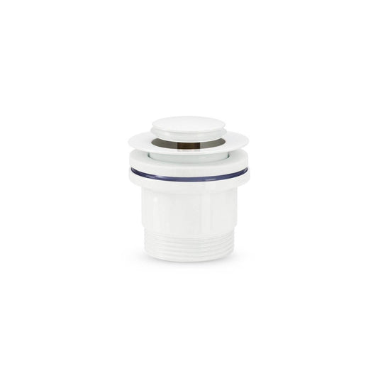Brasshards White Universal Pop Up Basin Waste - 62mm x 70mm - Easy Install - Auzzistore