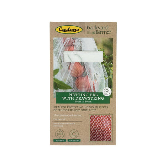 Backyard Farmer Netting Bag 25 Pack - 20 x 30cm - Crop Protection - Auzzistore