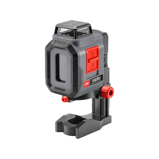 Ozito 20m Range 360 Line Laser - Green Laser - Auto Levelling - Adjustable Base - Auzzistore