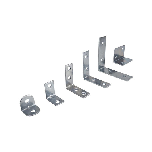 Syneco Angle Bracket Multi Pack - 38 Pieces - Rust-Resistant Steel - 135mm x 190mm x 30mm - Auzzistore