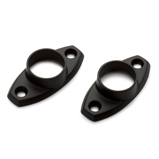 Sandleford 19mm Black Fitting Rod Oval Flange 2 Pack - Matte Black - 52mm x 11mm x 30mm - Auzzistore