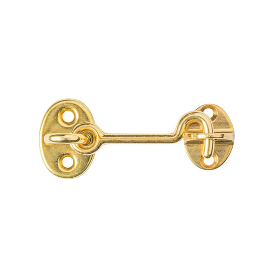 Pinnacle 65mm Polished Brass Cabin Hook - Steel - Durable - Secure - Auzzistore
