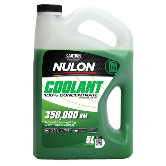 Nulon Green Coolant 100 Concentrate - 5L - Anti-Freeze & Anti-Boil Protection - Auzzistore